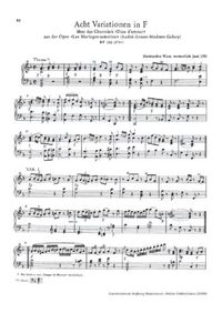 8 variations sur Dieu d'amour - W.A. Mozart